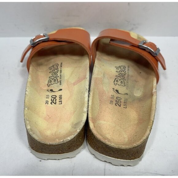 Birkis Birkenstock Catalina Tangerine Glitter Sandals Womens Size 8 N 39 Slide - Picture 7 of 8